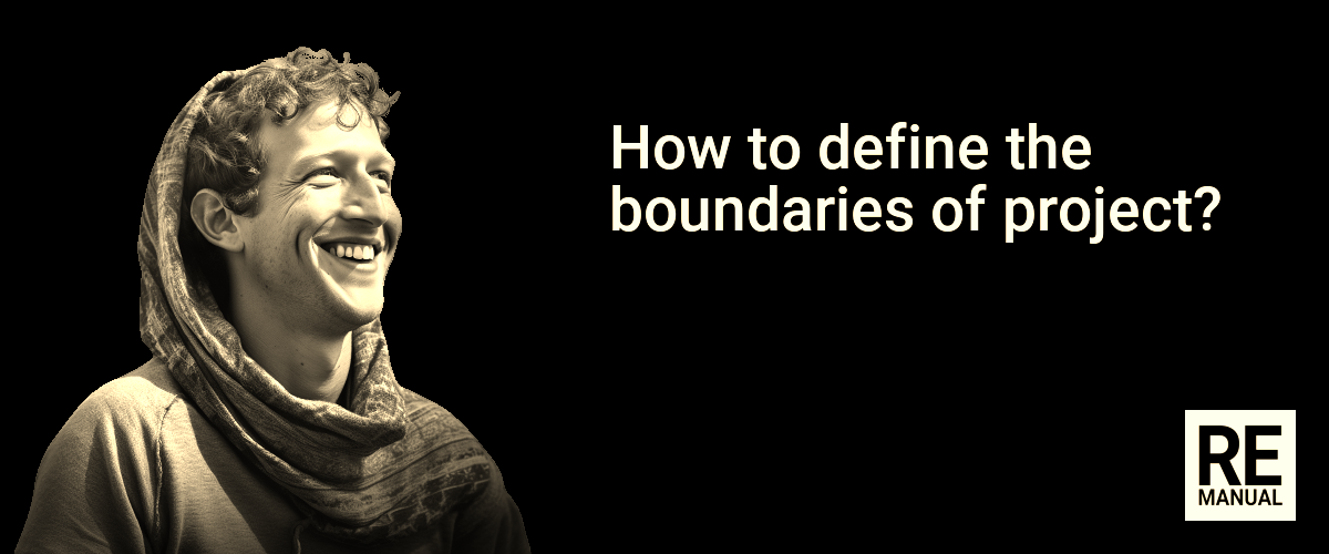 How to define the boundaries of project?