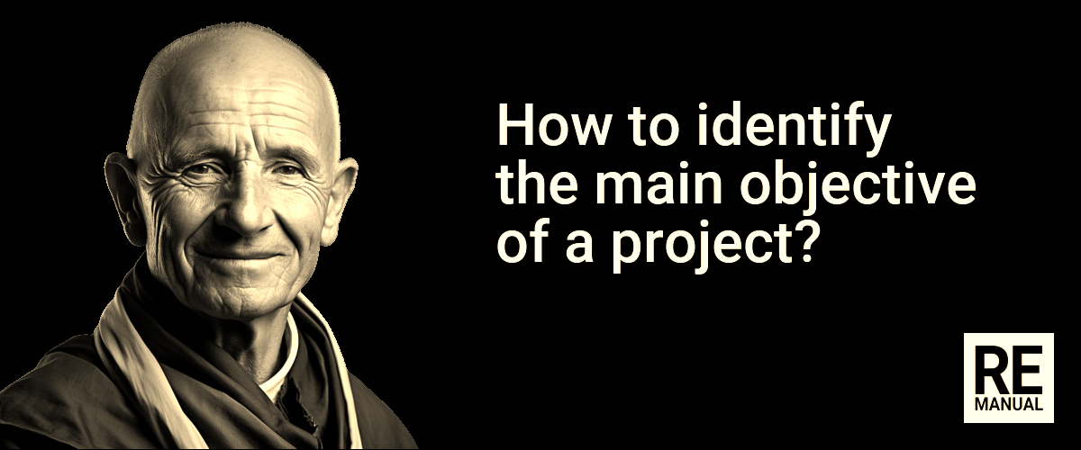 How to identify the main objective of a project?